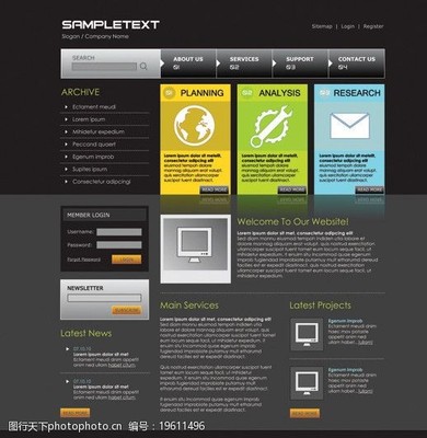 解锁创意潜能 精选网站网页设计模板与核心设计理念